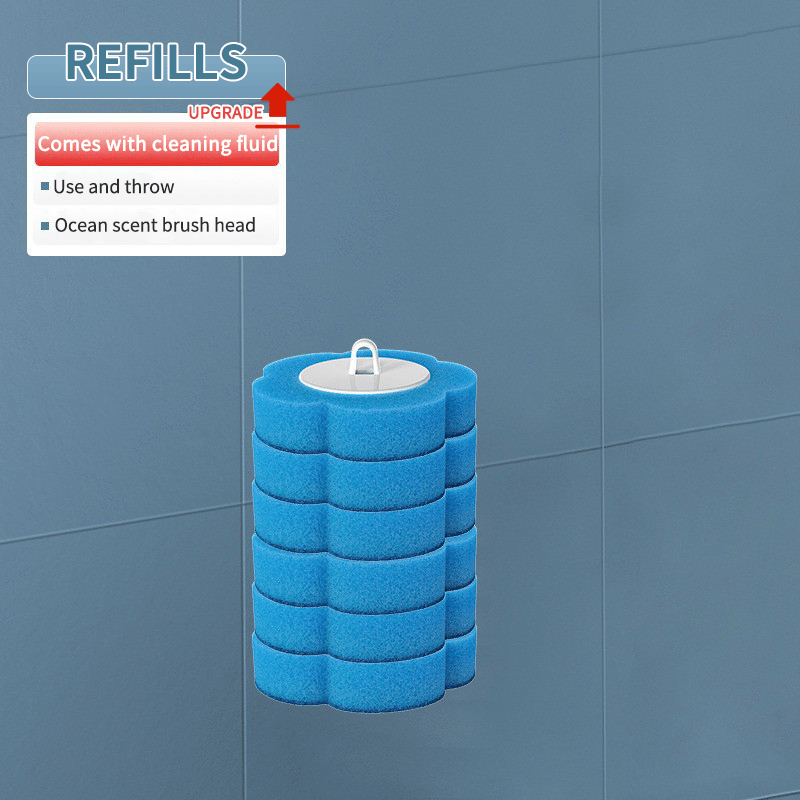 Más de 50.000 unidades vendidas! 🚽💦 Set innovador de cepillos de inodoro desechables de fijación mural ✨