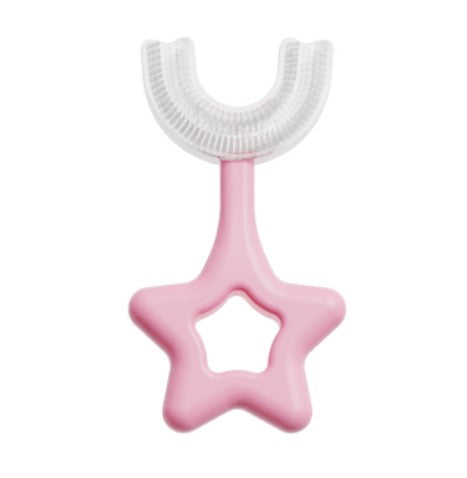 U-shaped Children's Toothbrush Soft Silicon Glue Dental Dental Artifact