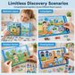 🎀¡50% DE DESCUENTO📒Libro magnético silencioso para niños🧩Juguete educativo temático plegable con rompecabezas para niñas y niños👦