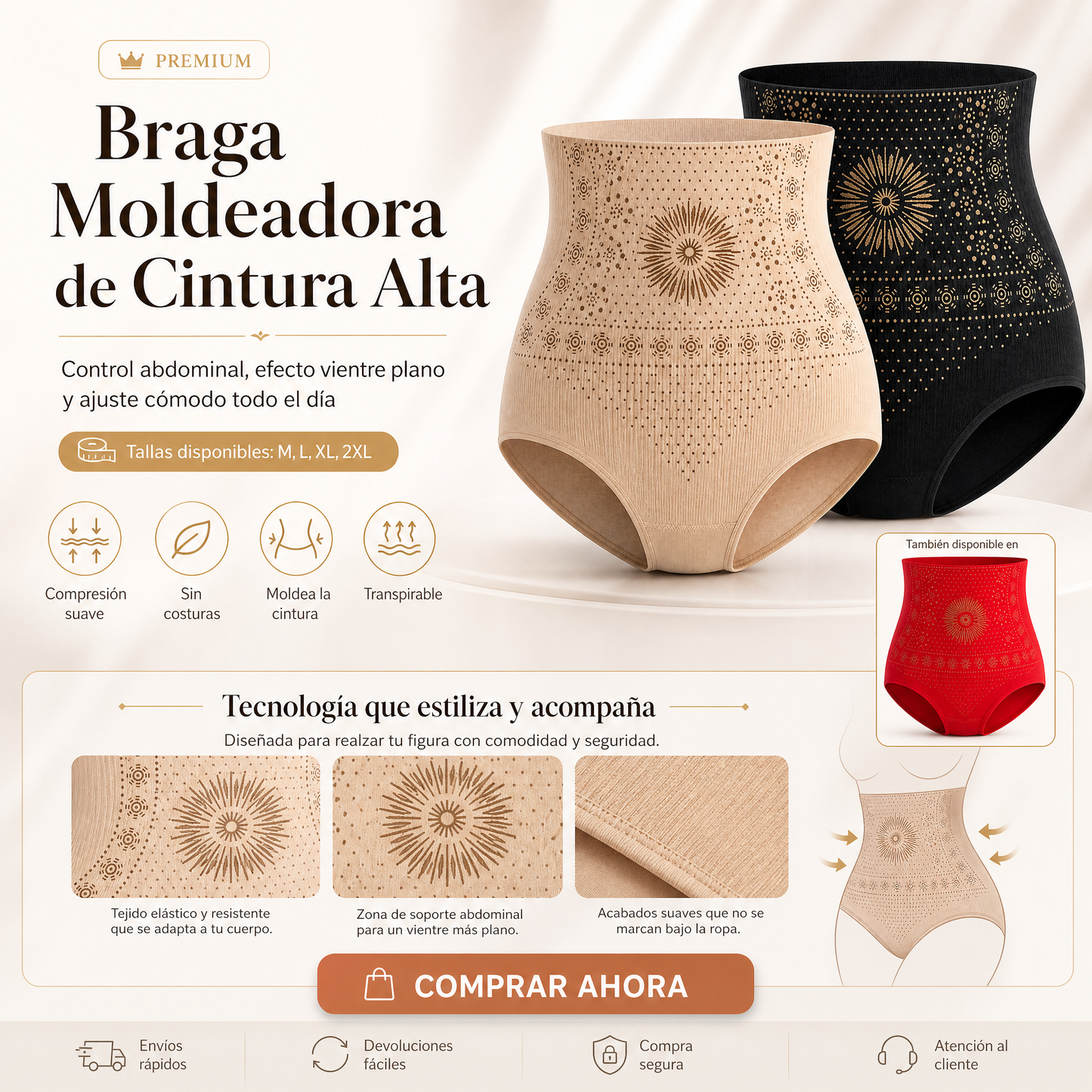 🥳 Promociones imperdibles en 2026! 💞Shorts moldeadores de cintura alta