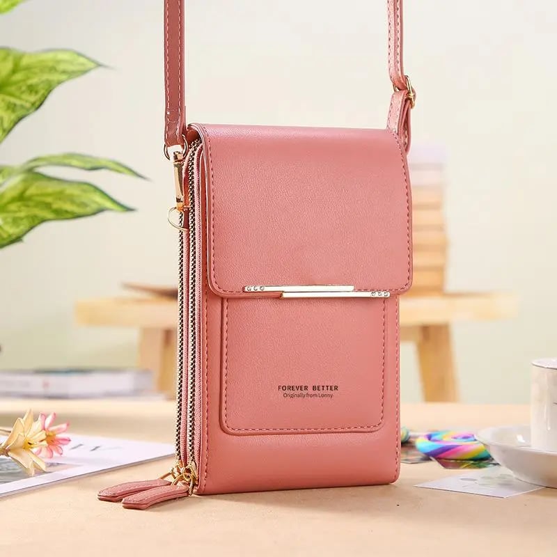👜 📱 Bolso cruzado para mujer elegante y sencillo, con billetera y compatible con pantalla táctil