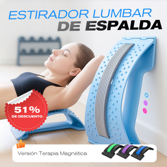 Camilla lumbar para masaje de acupuntura con terapia magnética