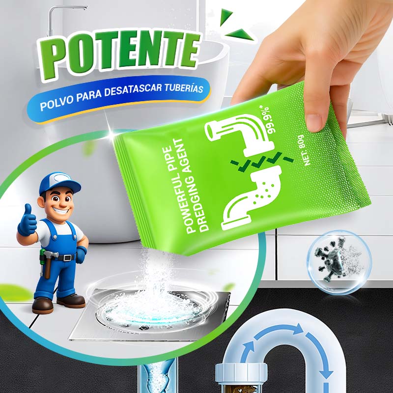 🔥Compre 1 y llévese 1 gratis🔥Potente polvo para dragado de tuberías