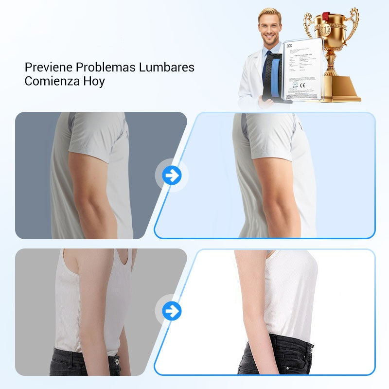 Camilla lumbar para masaje de acupuntura con terapia magnética