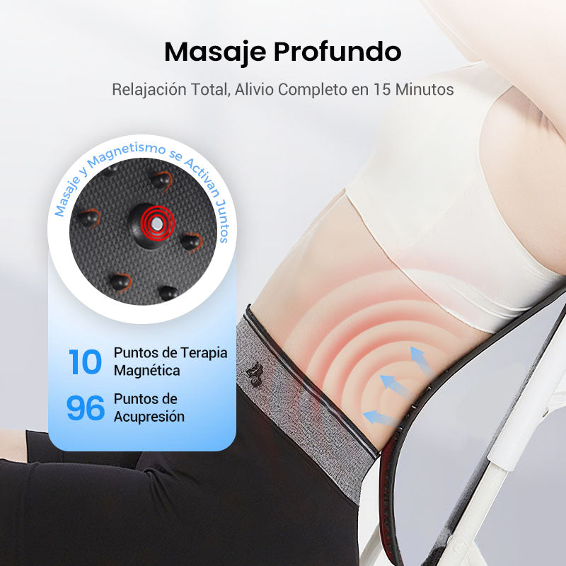 Camilla lumbar para masaje de acupuntura con terapia magnética