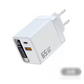 65W cargador de pared de carga rápida para móvil, con cable USB-C retráctil de 80 cm