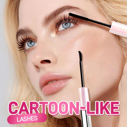 💕 ¡Compra 1 y Lleva 1 Gratis! 💕 Máscara de Pestañas Impermeable de Doble Punta - Alarga y Encurva 🌸💐