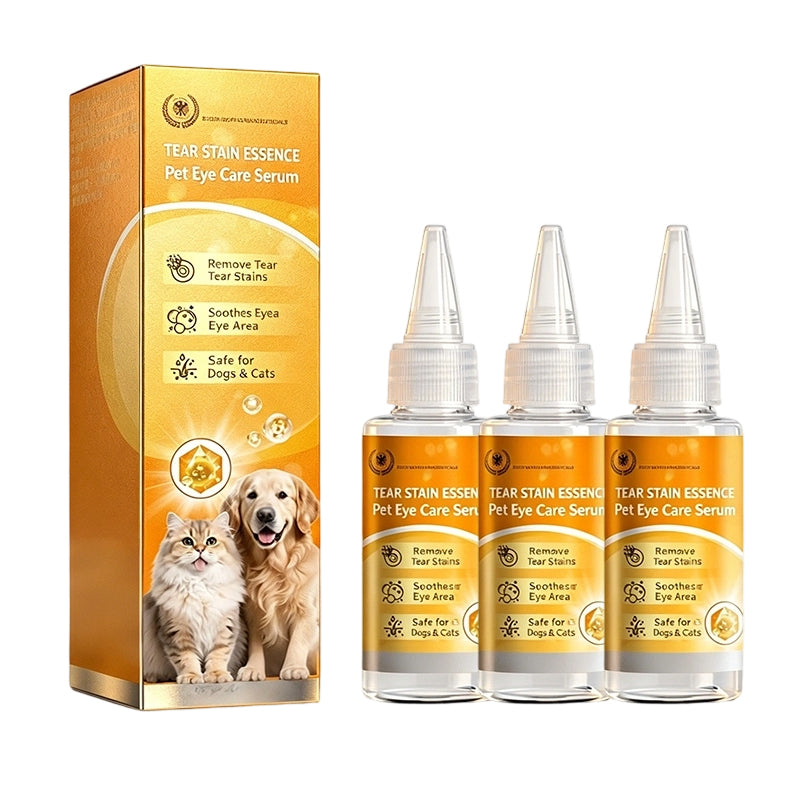 Suave producto para eliminar manchas alrededor de los ojos de mascotas, gotas nutritivas