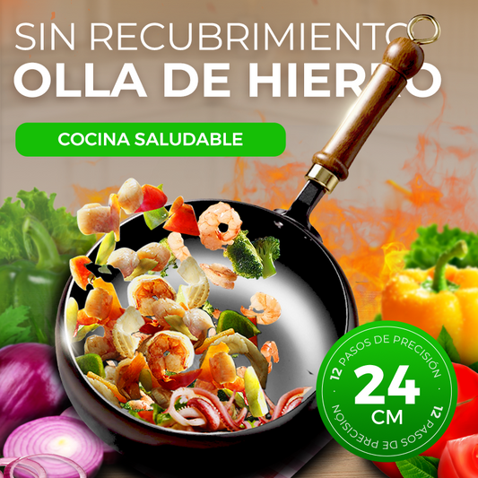 ⏰🔥 ¡50% DE DESCUENTO POR TIEMPO LIMITADO! 🍲 Cacerola de Hierro Fundido Artesanal – Cocina Tradicional y Duradera ✨