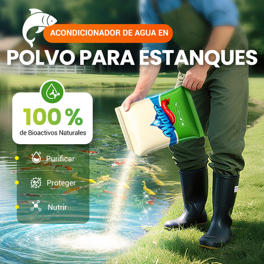 500g Polvo Premium para Estanques | Clarificador de Agua y Control de Algas 🐟🌊🔬