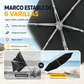 Sombrilla compacta plegable protección contra rayos UV