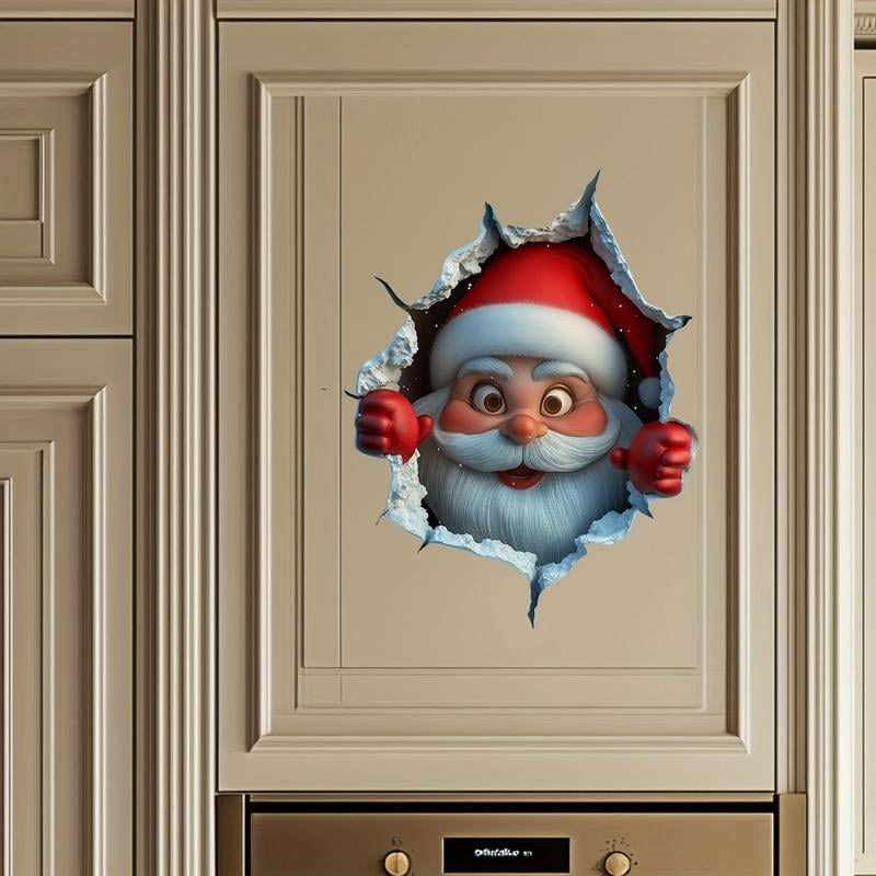 🎄❄️ Venta Anticipada de Navidad – ¡50% DESCUENTO!! 🎅 Calcomanías de Pared 3D "Sorpresa de Santa"