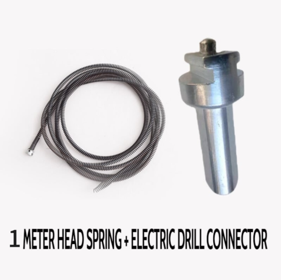 🚽 Resorte desatascador eléctrico de tuberías – Gran potencia, cable flexible y fácil de usar 🛠️