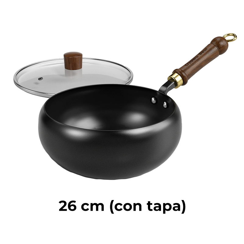 🔥Cacerola Artesana de Hierro Fundido sin Esmaltar