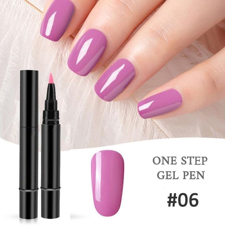💅 Oferta por tiempo limitado: Compra 1, Lleva 1 Gratis ! ✨Pluma de gel para uñas todo en un solo paso🎨Mini lámpara UV portátil para uñas GRATIS💡