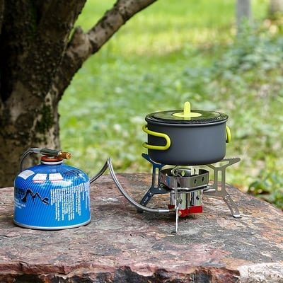 🔥DESCUENTO POR TIEMPO LIMITADO🔥Quemador de gas resistente al viento para camping al aire libre
