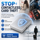 Tarjetero metálico bloqueador de señal RFID