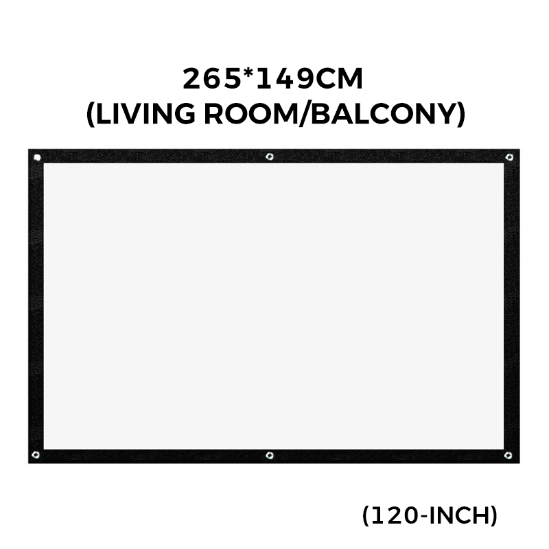 📺 ¡50% DE DESCUENTO AHORA! ✨ Pantalla de proyección HD – diagonal de 120 pulgadas con superficie blanca mate para una experiencia de cine en casa nítida y cristalina 🎬🌟
