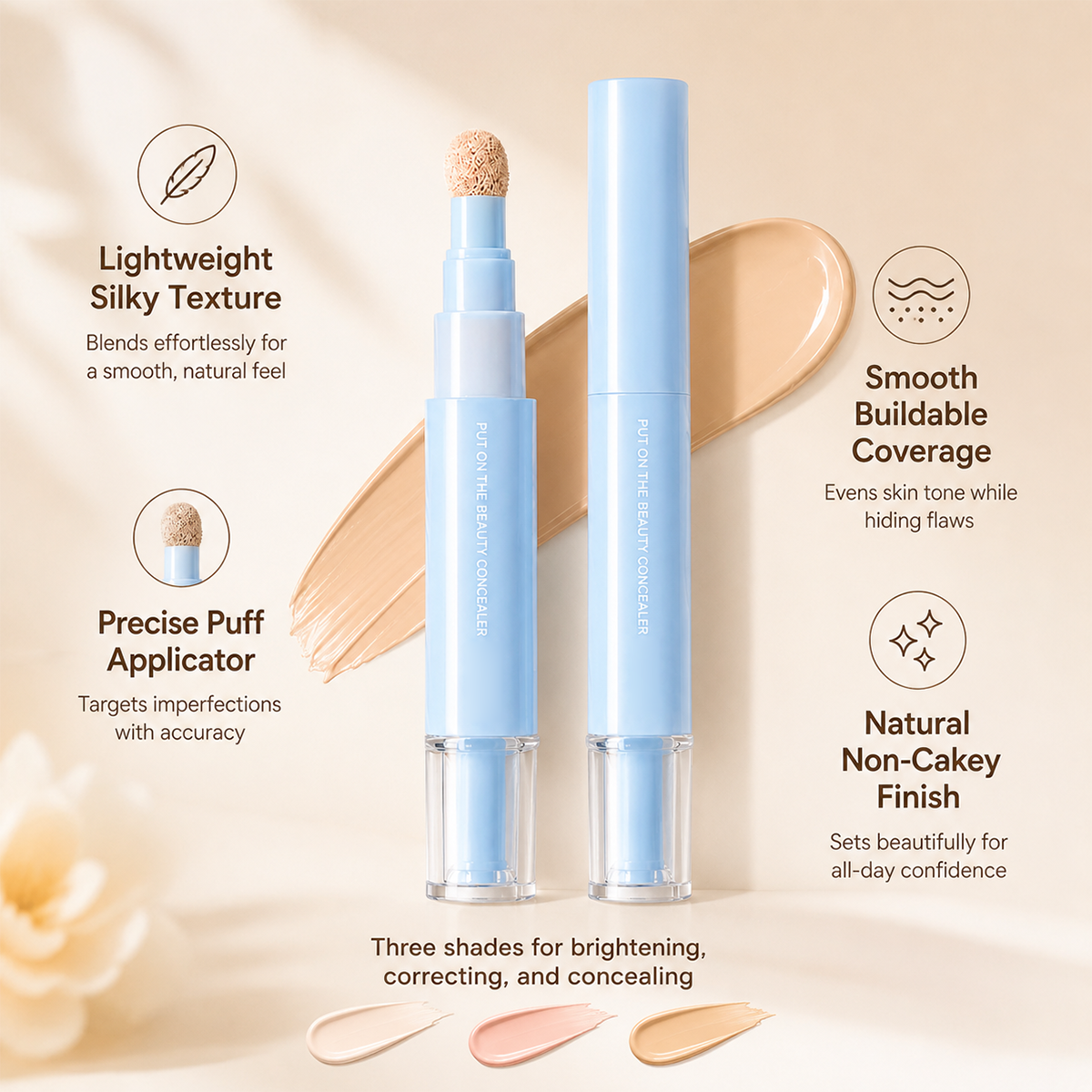 🔥🔥¡Compra 1 y obtén 1 gratis! 💄Corrector líquido hidratante multifuncional en bolígrafo