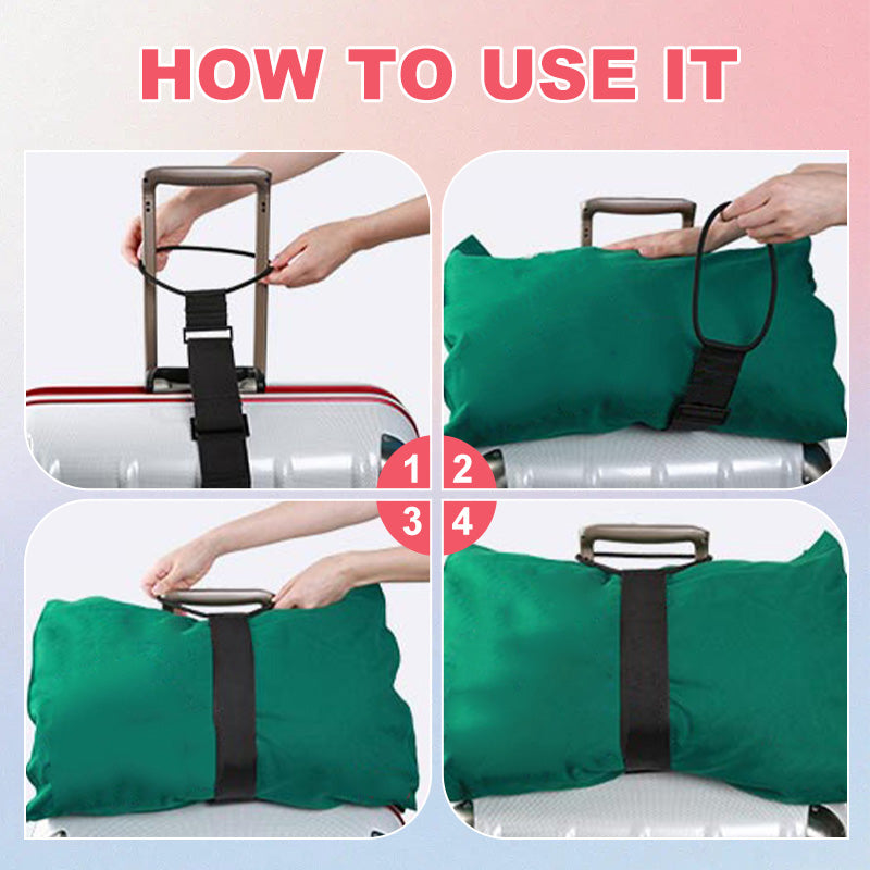 ❄️¡Oferta Zomerfresh con 50% DE DESCUENTO!🧳 Correa elástica para equipaje – Soporte de bolso manos libres ideal para viajes, aeropuertos y estaciones de tren.