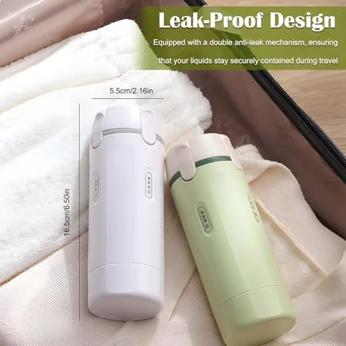 📢📢¡50 % de descuento! 🧳Botellas dispensadoras recargables 4 en 1 para viajes – Compactas, herméticas y súper prácticas ✈️🧴