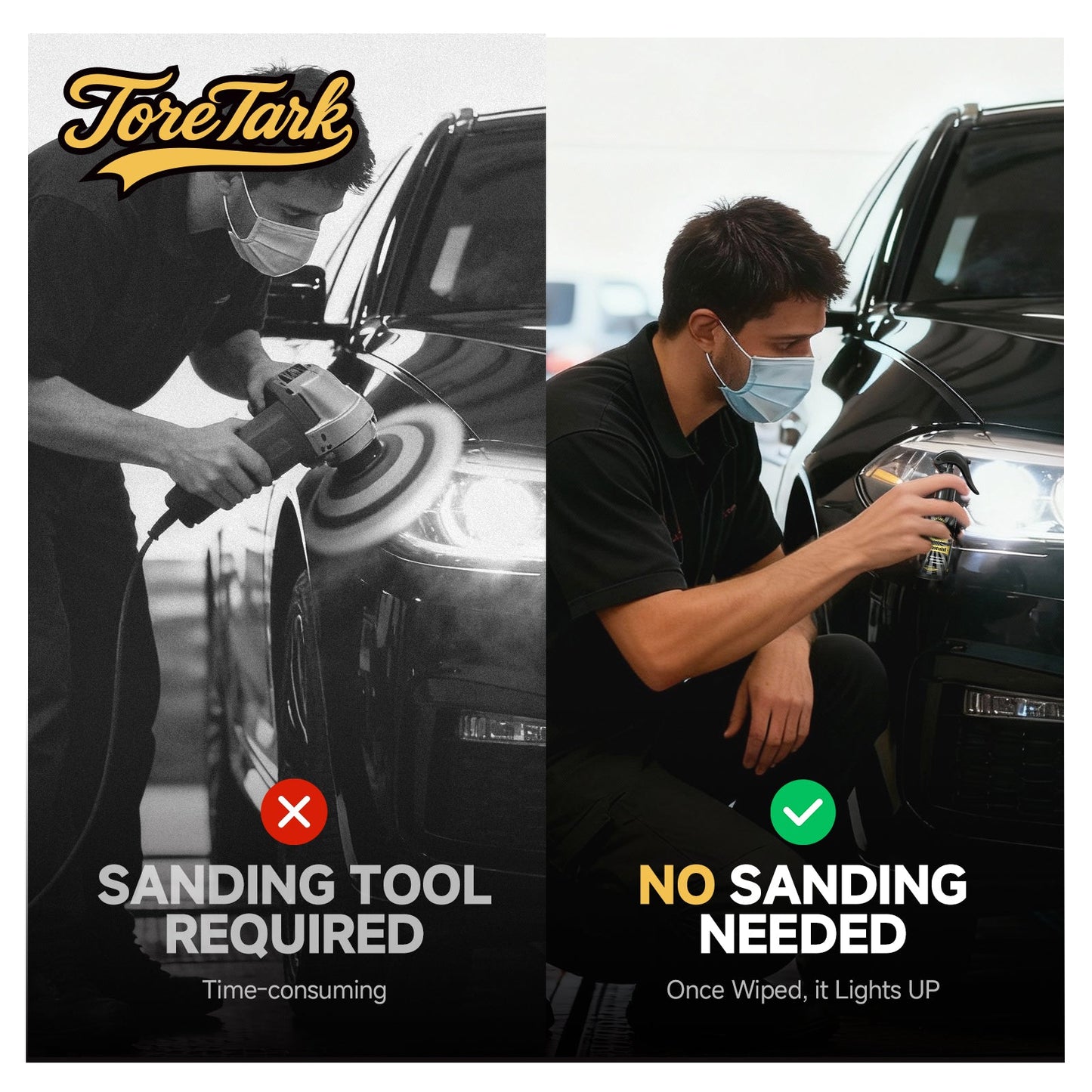 Kit Restaurador de Faros Automotrices Toretark