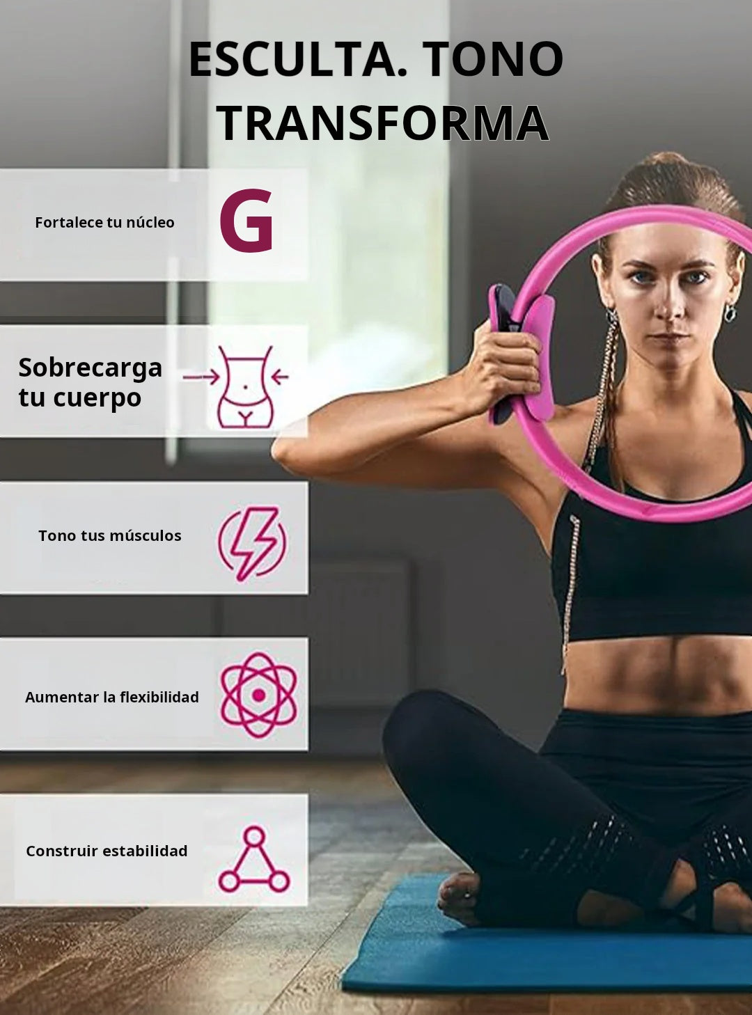 ⏳Oferta especial por tiempo limitado⏰ Entrenador personal con anillo de Pilates