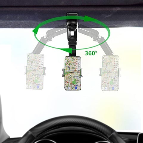 🔥Soporte giratorio y retráctil para teléfono de coche
