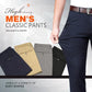 Pantalones clásicos de tiro alto para hombre