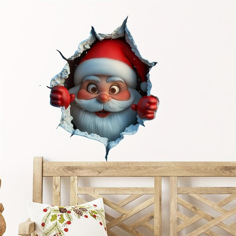 🎄❄️ Venta Anticipada de Navidad – ¡50% DESCUENTO!! 🎅 Calcomanías de Pared 3D "Sorpresa de Santa"