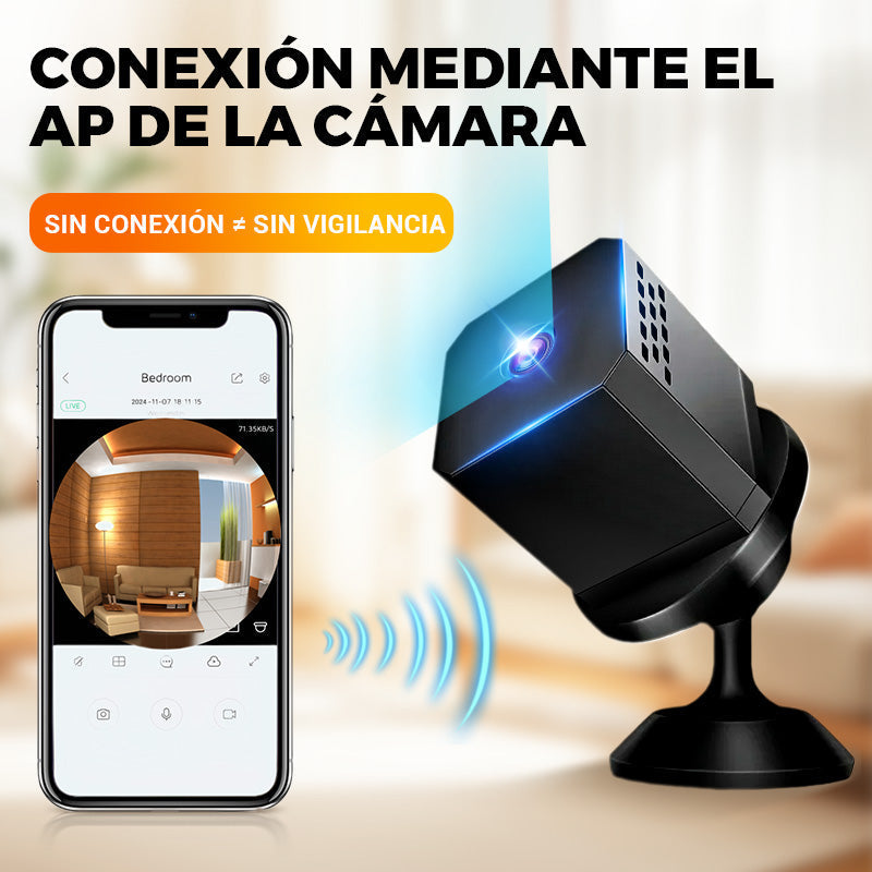 Mini Cámara de Seguridad HD Inteligente con Visión Nocturna
