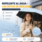 Sombrilla compacta plegable protección contra rayos UV