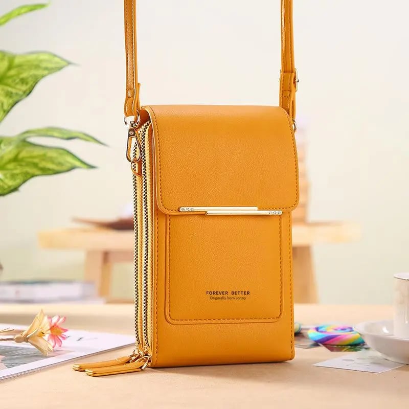 👜 📱 Bolso cruzado para mujer elegante y sencillo, con billetera y compatible con pantalla táctil