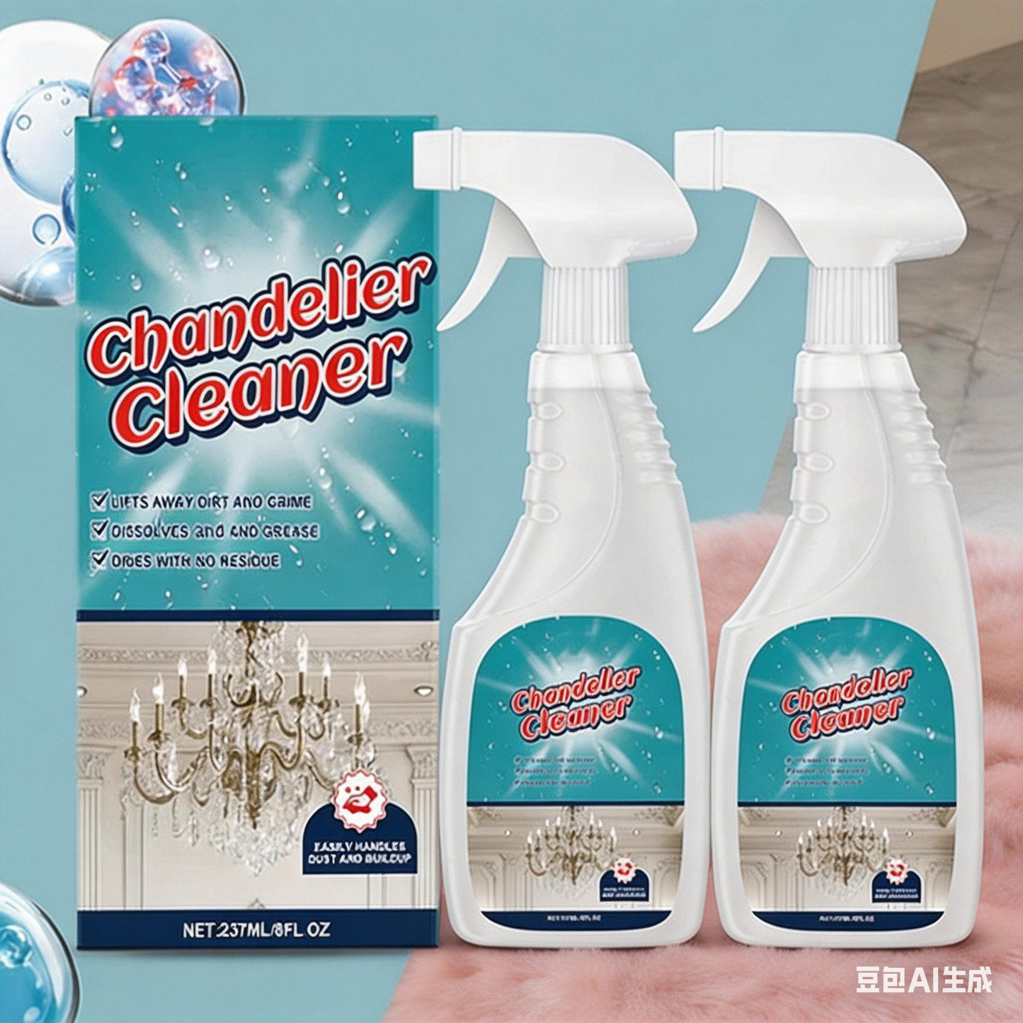 🔥 Spray de limpieza y cuidado para lámparas de araña.