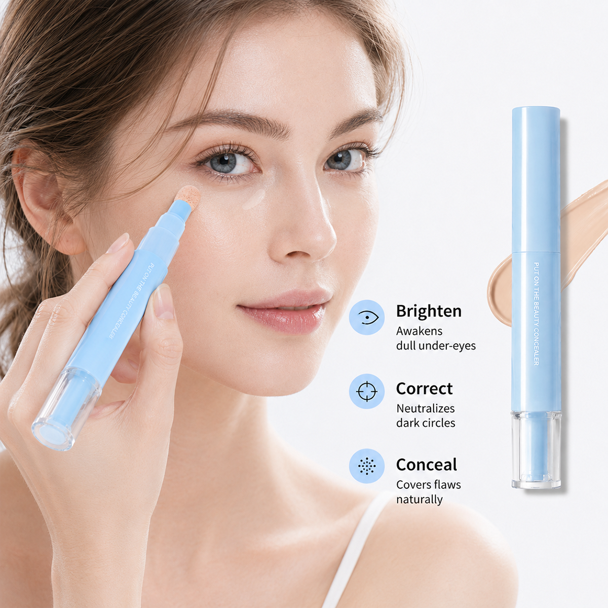 🔥🔥¡Compra 1 y obtén 1 gratis! 💄Corrector líquido hidratante multifuncional en bolígrafo