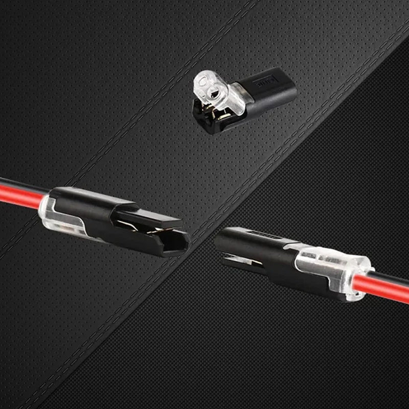 Conector Push-in de Doble Hilo con Hebilla de Bloqueo
