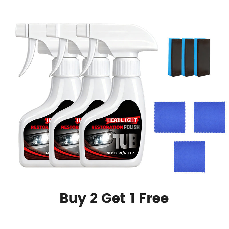 Restaurador Profesional de Faros 180 ml con Esponja 🧽🚗