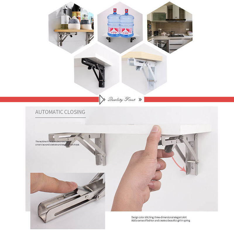 （💥50%OFF）DIY Wall Mounted Folding Bracket（2 pcs）