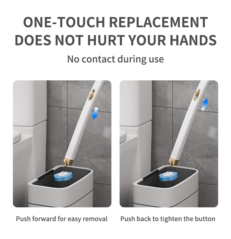 Más de 50.000 unidades vendidas! 🚽💦 Set innovador de cepillos de inodoro desechables de fijación mural ✨