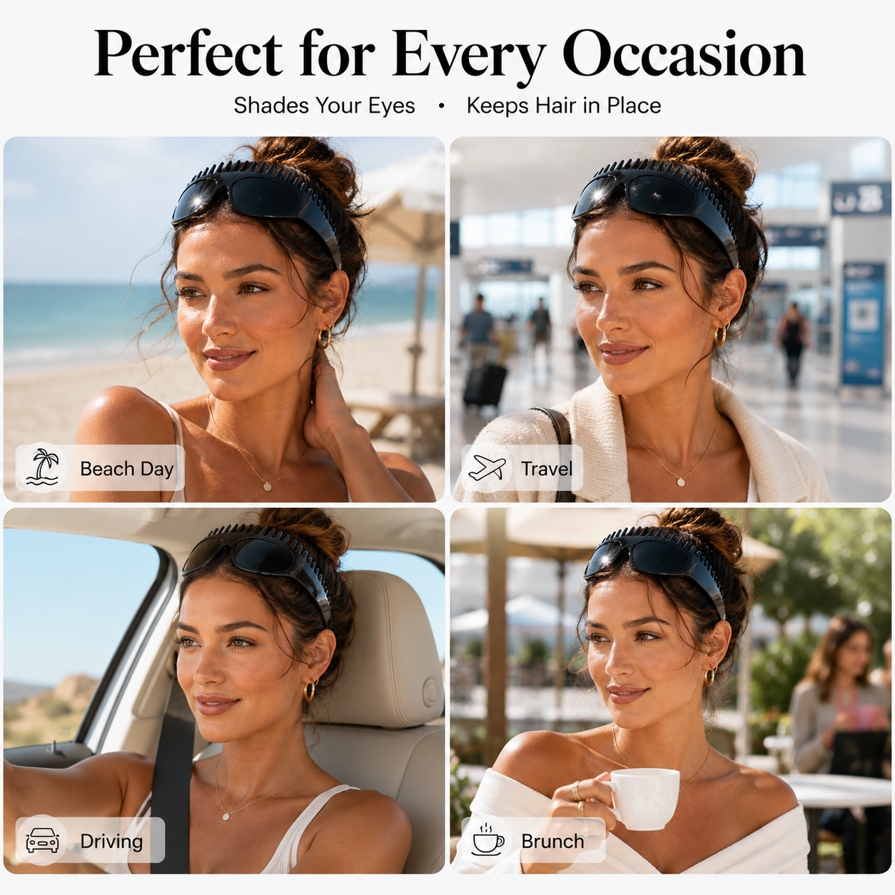 ✨ Nuevas gafas de sol cuadradas de moda para mujer – Lujo ligero, protección UV, montura sobredimensionada, versátiles y con estilo urbano! 🕶️