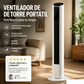 🌀 Ventilador torre USB portátil con 3 velocidades: compacto, potente y versátil, ideal para oficina, dormitorio y viajes