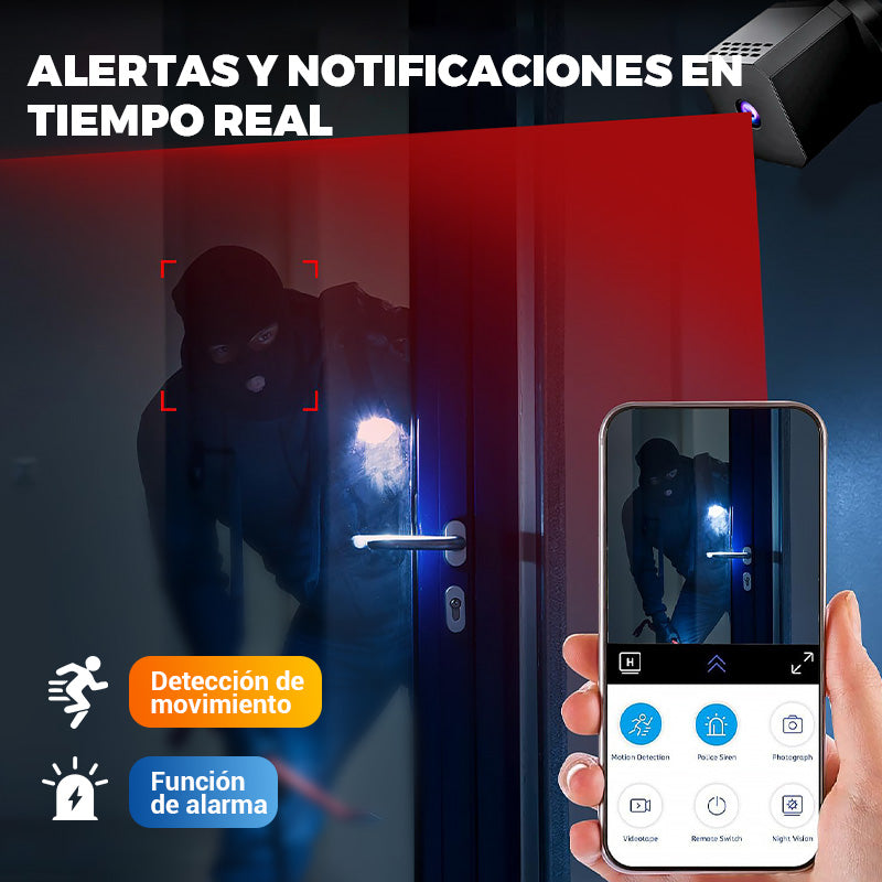 Mini Cámara de Seguridad HD Inteligente con Visión Nocturna