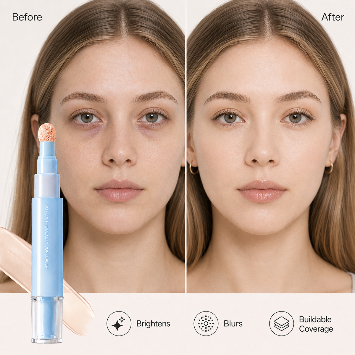 🔥🔥¡Compra 1 y obtén 1 gratis! 💄Corrector líquido hidratante multifuncional en bolígrafo