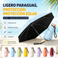 Sombrilla compacta plegable protección contra rayos UV