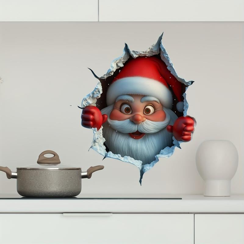 🎄❄️ Venta Anticipada de Navidad – ¡50% DESCUENTO!! 🎅 Calcomanías de Pared 3D "Sorpresa de Santa"