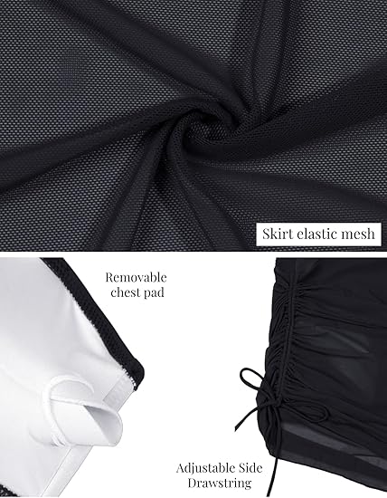 💡ÚLTIMO DÍA DE OFERTA 50% DE DESCUENTO⚡¡MÁS DE 50 MIL UNIDADES VENDIDAS!!✨Vestido de Baño Enterizo Sexy para Mujer – Corte Delgado con Pliegues, Control Abdominal de Cintura Alta y Detalle de Malla Transparente 🩱