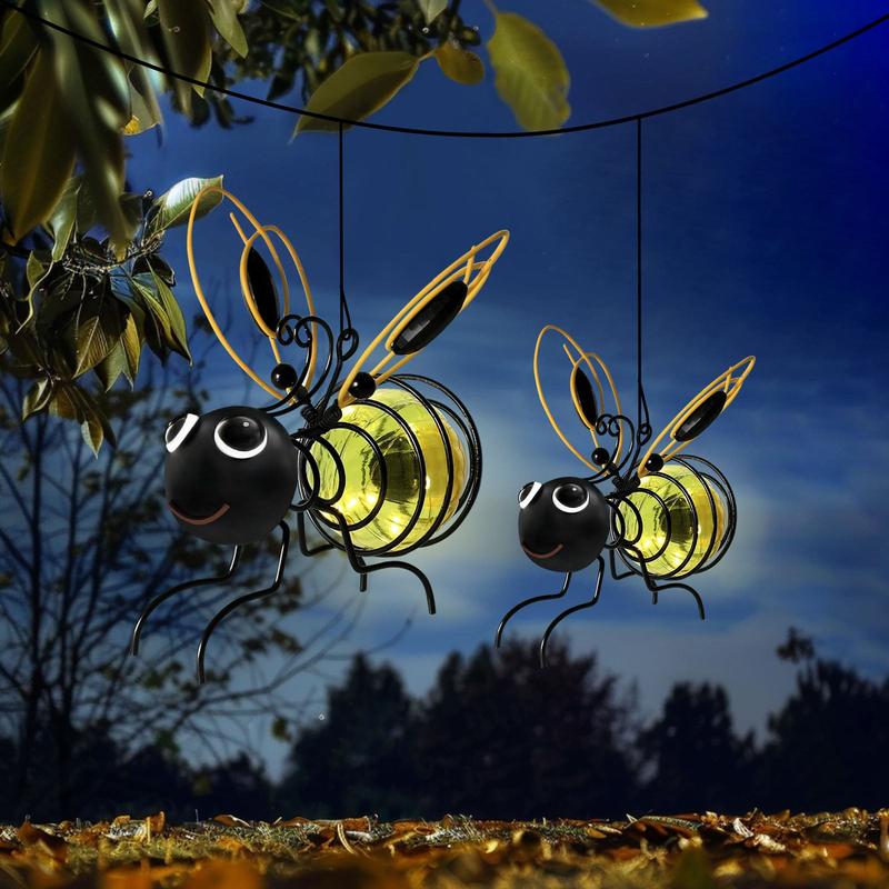 🐝Luz Solar de Abeja Colgante para Exterior - Regalo Ideal para Amantes de Plantas, Madres o Cualquier Persona Alegre❤️