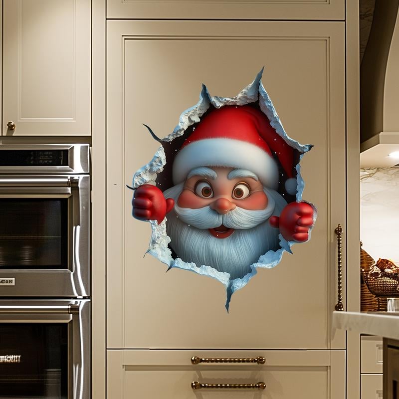 🎄❄️ Venta Anticipada de Navidad – ¡50% DESCUENTO!! 🎅 Calcomanías de Pared 3D "Sorpresa de Santa"