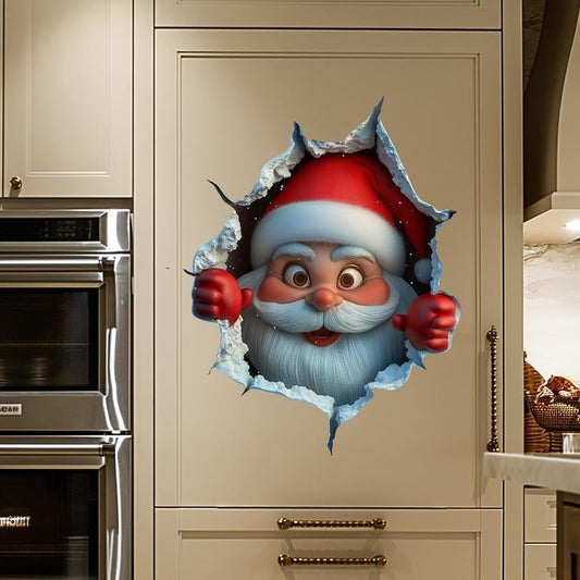 🎄❄️ Venta Anticipada de Navidad – ¡50% DESCUENTO!! 🎅 Calcomanías de Pared 3D "Sorpresa de Santa"