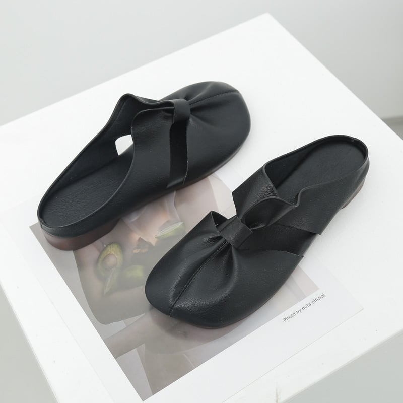 🔥 Gran oferta 2025 🔥 Mules planos con estampado recortado